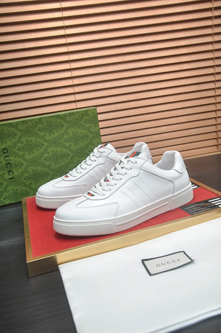 Men's men's shoes💰420💶[GUCCI Gucci] official website 1:1 men's sports shoes are now on the market, using original Gucci fabric + gluten lining, plus the official website original 1:1 comfortable outsole. Fashionable and versatile, super comfortable and breathable. 5 colors available, standard shoe size 38/45 (custom-made sizes 45 are non-refundable)
